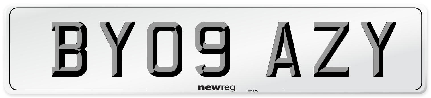 BY09 AZY Number Plate from New Reg